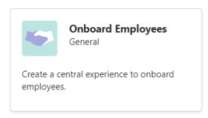 Teams Onboard Employees Template Step1