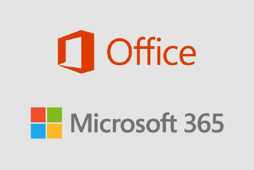 Microsoft Office 365 logo. Word, PowerPoint, Excel, Scype, Access